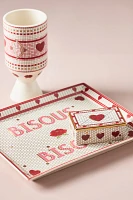 Valentine Bistro Tile Stoneware Vase