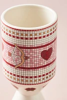 Valentine Bistro Tile Stoneware Vase