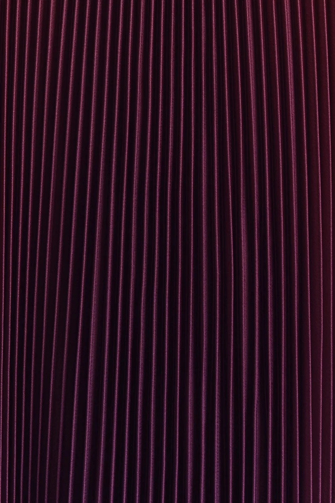 L'IDÉE Déesse Halter Pleated Maxi Dress