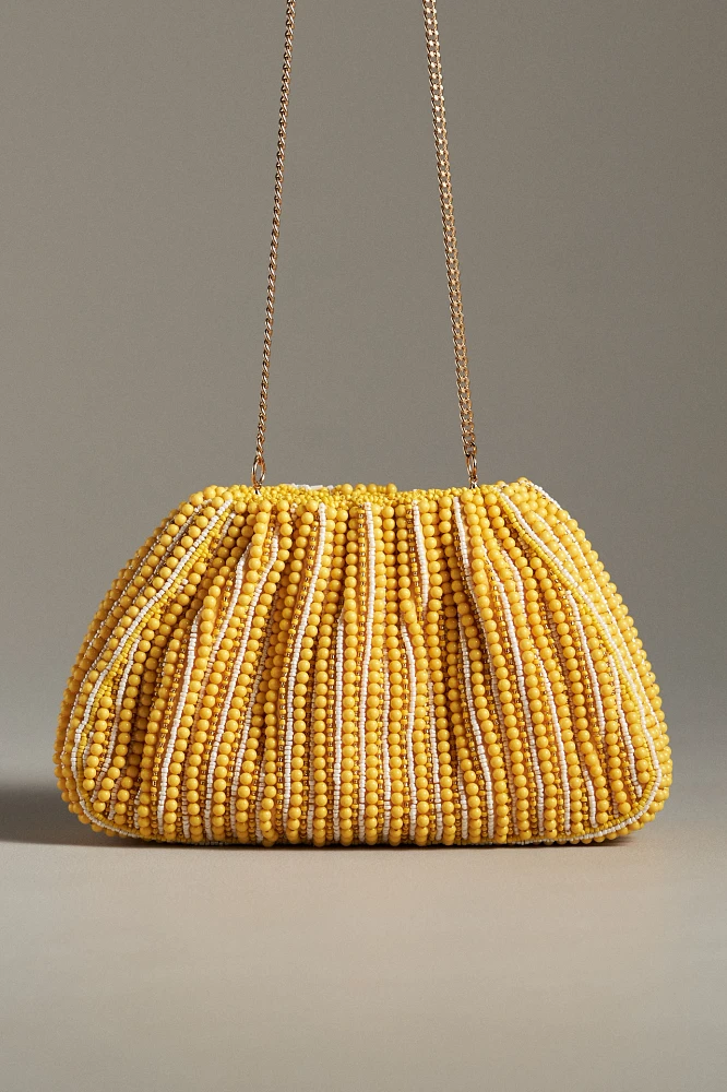 Beaded Lemon Clutch