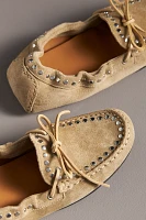 ALOHAS Calla Suede Studded Loafers