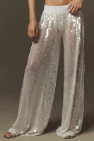 Norma Kamali Boyfriend Sequin Pants