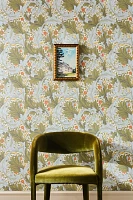 Granville Olive Leafy Wallpaper