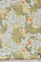 Granville Olive Leafy Wallpaper