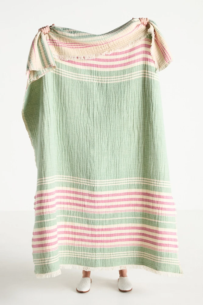 Jolene Cotton Wool Woven Throw Blanket