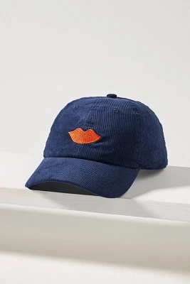 Clare V. Corduroy Lips Baseball Cap