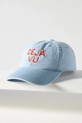 Clare V. Déjà Vu Denim Baseball Cap