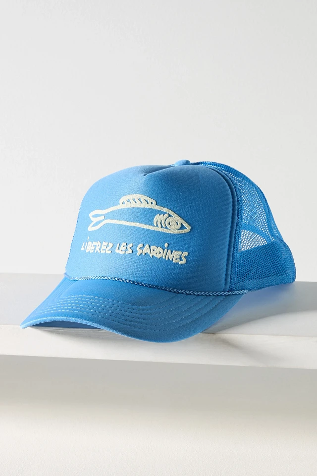 Clare V. Liberez Les Sardines Trucker Hat at MarketFair  display picture 3