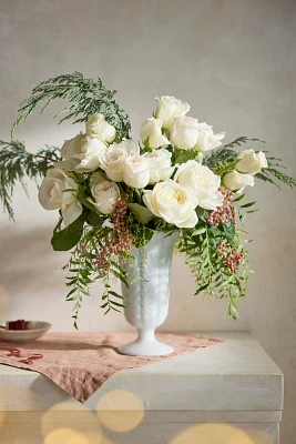 Fresh Garden Rose Holiday Bouquet