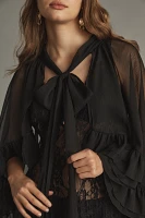 Mare Sheer Ruffle Cape