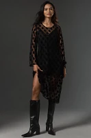 Maeve Long-Sleeve Mesh Tunic