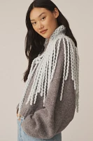 Loopy Mango Chunky Fringe Wrap Scarf