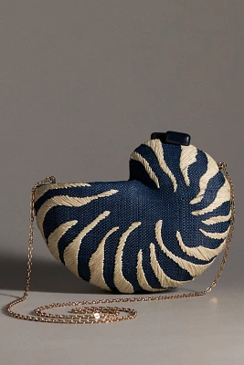 POOLSIDE Anna Conch Clutch