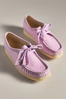 Clarks Wallabee Crocodile Flats