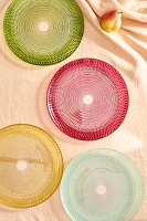 Colorful Cut Glass Plate