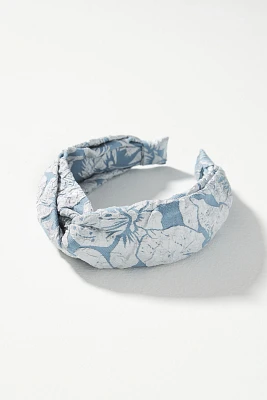 Floral Brocade Twist Headband