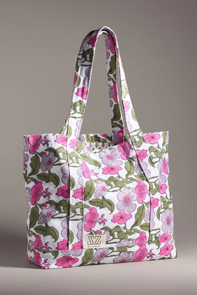 SZ Blockprints Multistripe Tote