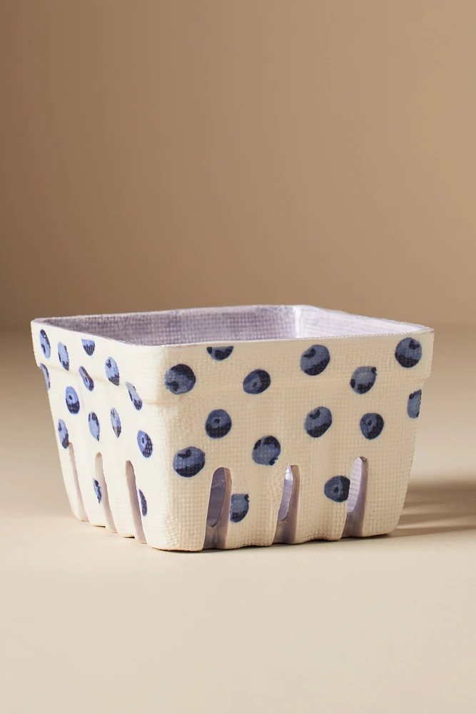 Fruta Stoneware Berry Basket