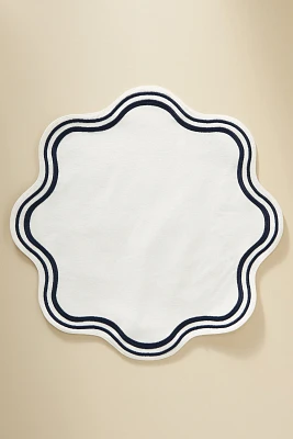 Madeline Embroidered Round Placemat