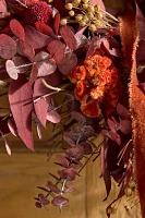 Dried Vermilion Ember Wreath