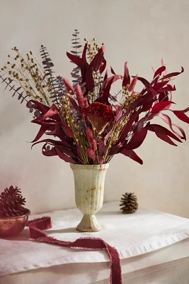 Dried Vermilion Ember Bouquet