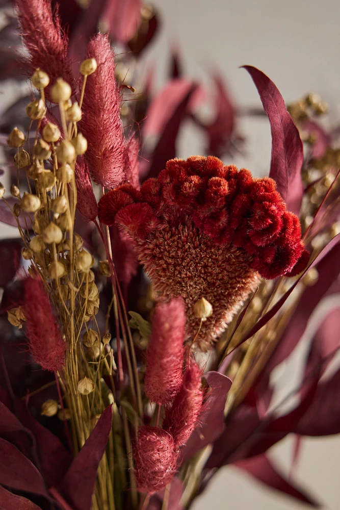 Dried Vermilion Ember Bouquet