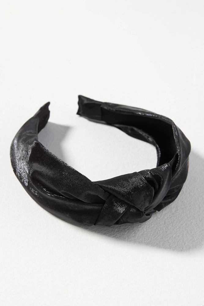 Everly Faux-Leather Knot Headband