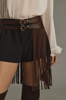 By Anthropologie Fringe Waist Belt