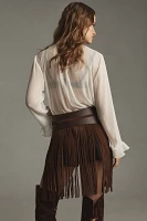 By Anthropologie Fringe Waist Belt