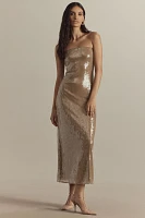 Hutch Strapless Sequin Column Midi Dress