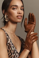 By Anthropologie Faux-Leather Short Gloves