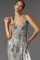 Bl-nk Side-Tie Sequin Tunic Top