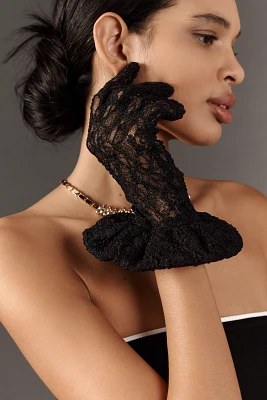 Anna Sui Sunflower Stretch Lace Gloves