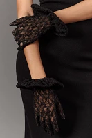 Anna Sui Sunflower Stretch Lace Gloves