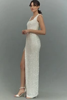 Helsi Marilyn Sleeveless Sequin Side-Slit Maxi Dress