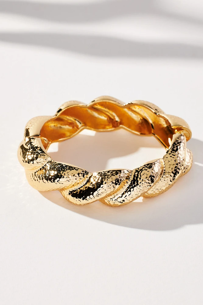 Ribbed Bangle Bracelet