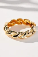 Ribbed Bangle Bracelet