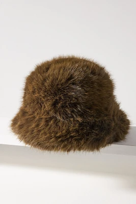 Lucky Zone Faux-Fur Bucket Hat