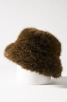 Lucky Zone Faux-Fur Bucket Hat