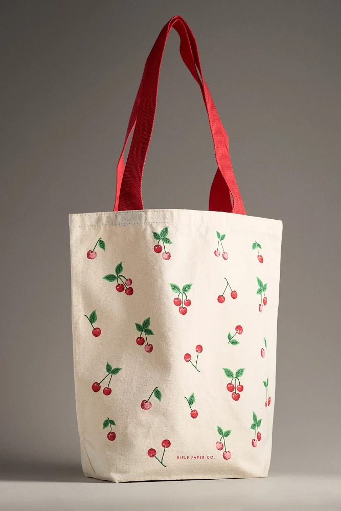 Rifle Paper Co. Cherries Canvas Tote