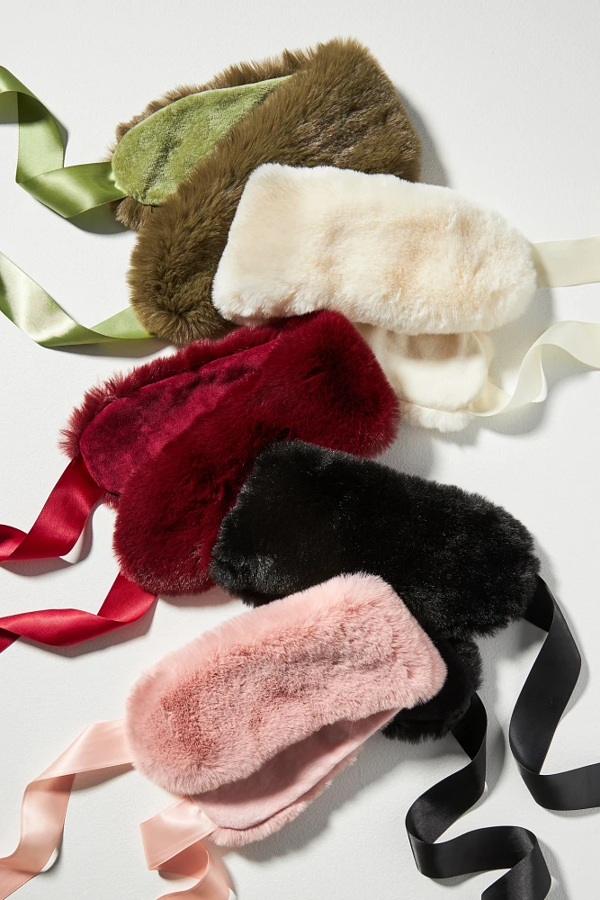 Violet & Brooks Faux-Fur Tie-Back Ear Warmer