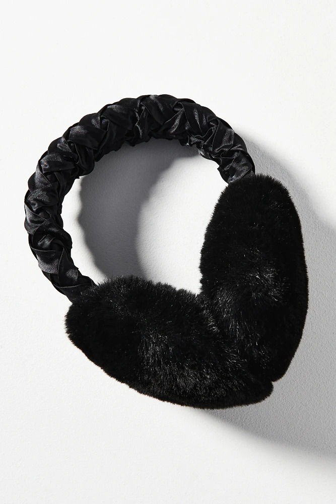 Satin Faux-Fur Earmuffs