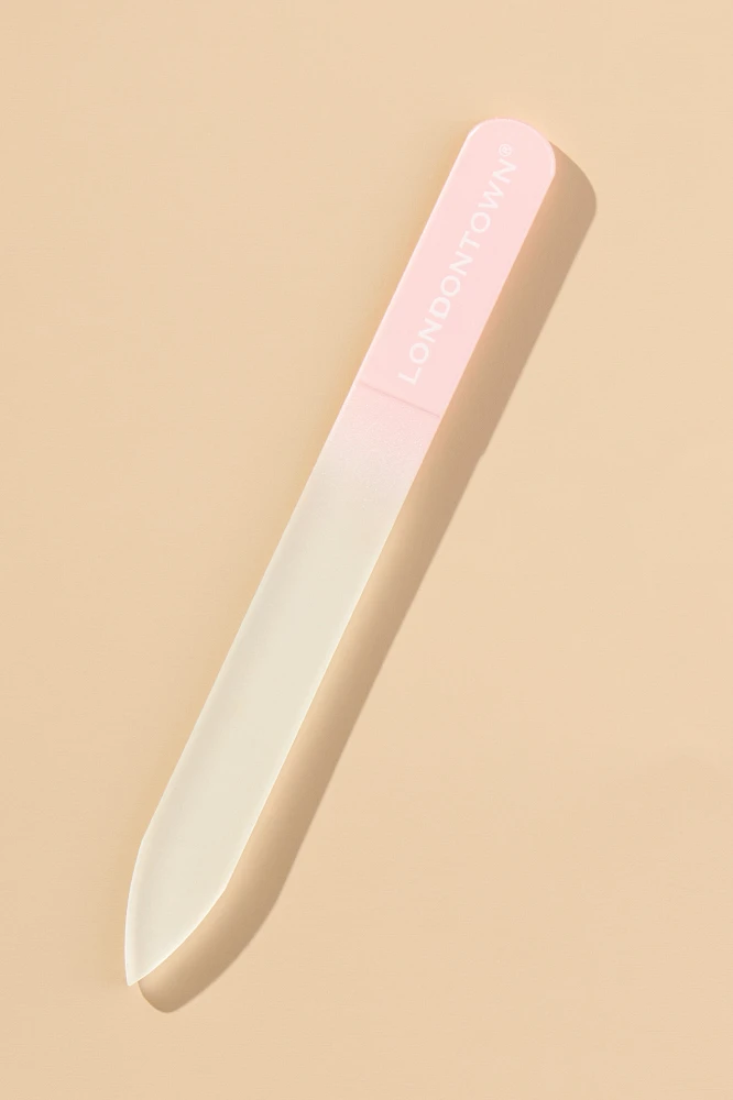 Londontown Pink Sparkle Glass Nail File