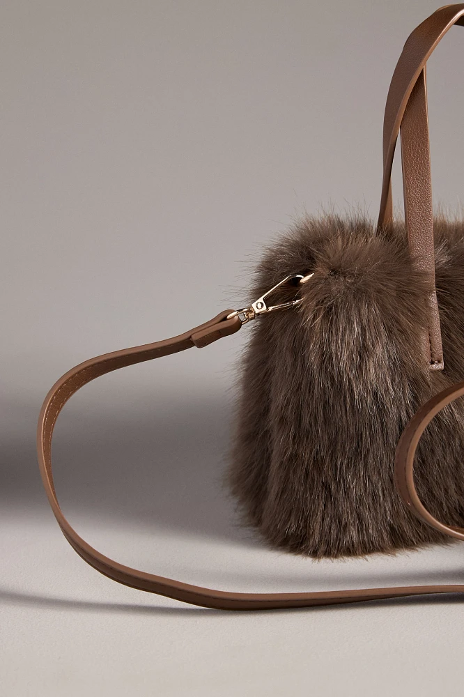 Mini Faux-Fur Tote Bag