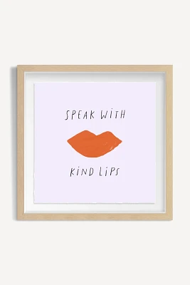 Kind Lips Wall Art