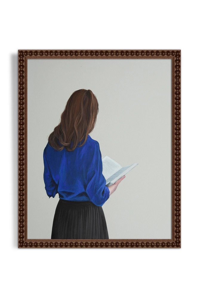 Girl Reading Wall Art