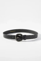 By Anthropologie Contrast Whipstitch Belt