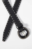 By Anthropologie Contrast Whipstitch Belt