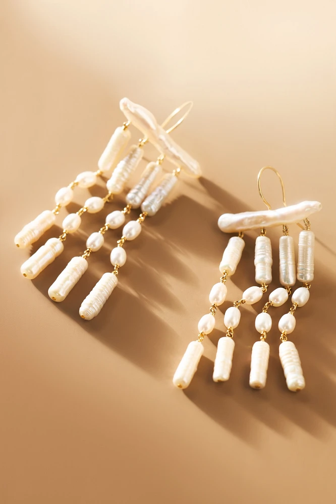 Chan Luu Amaya Pearl Drop Earrings