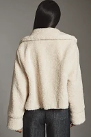 Maeve Sherpa Tie-Front Cardigan